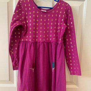 Hanna Andersson Frozen-inspired tutu dress - size 6-7